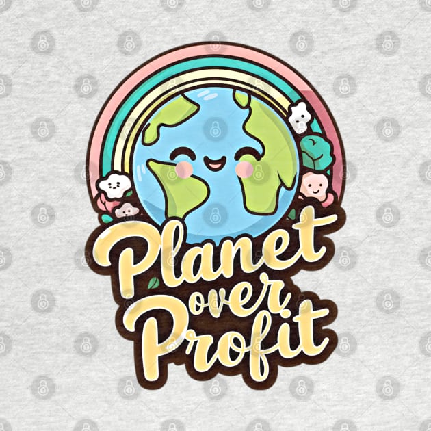 Planet Over Profit . EARTH DAY design by Apparels2022